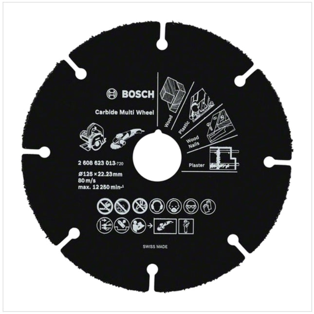 Bosch Carbide Multi Wheel Hartmetall Trennscheibe 125 mm ( 2608623013 ) - Toolbrothers