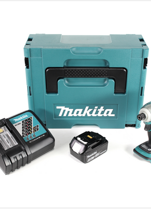 Makita DTD 148 RT1J 18 V Li-ion Akku Brushless Schlagschrauber im Makpac + 1x BL 1850 B 5,0 Ah Li-Ion Akku + 1x DC 18 RC Ladegerät - Toolbrothers