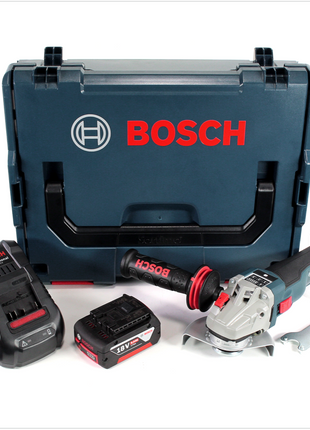 Bosch GWS 18 V 115 SC Akku Winkelschleifer in L-Boxx + GCY 30-4 Connectivity Modul + 1x GBA 18 V 6,0 Ah Akku + 1x GAL 1880 CV Ladegerät - Toolbrothers