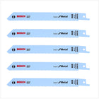 Bosch 5x Säbelsägeblätter S 918 AF 150 mm Basic for Metal ( 2608651780 ) - Toolbrothers