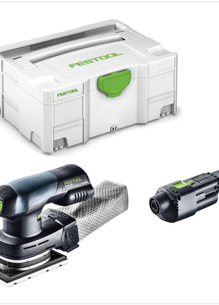 Festool RTSC 400 18V Einhand Akku Rutscher bürstenlos im Systainer mit ACA 220-240/18V Ergo Netzadapter - Toolbrothers