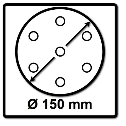 Festool Netzschleifmittel	STF D150 P100 GR NET/50 150 mm / 50 Stk. ( 203304 ) - Toolbrothers