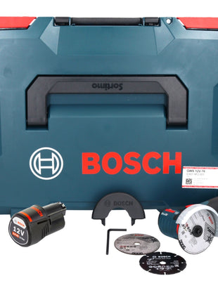 Bosch GWS 12V-76 Professional Akku Winkelschleifer 12 V 76 mm Brushless + 1x Akku 3,0 Ah + L-Boxx - ohne Ladegerät - Toolbrothers