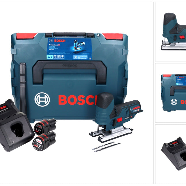 Wyrzynarka akumulatorowa Bosch GST 12V-70 Professional 12 V + 2x akumulator 3,0 Ah + ładowarka + L-Boxx