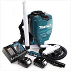 Makita DVC 260 36V Akku Rucksack Staubsauger (2x 18V) Brushless mit 2x BL1840 B 4,0 Ah Akku und DC18RC Ladegerät - Toolbrothers