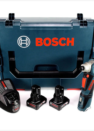 Bosch GWI 12V-5 Professional Akku Winkelschrauber in L-Boxx mit 2x GBA 6,0 Ah Akku und GAL 1230 CV Ladegerät - Toolbrothers