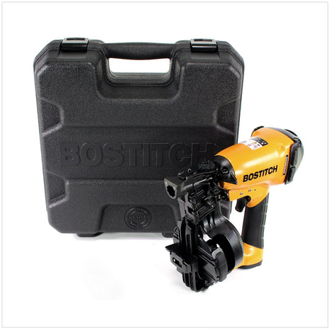 Bostitch RN46K-1-E CT Dachpappnagler Druckluft Nagler Coilnagler im Transportkoffer Kontaktauslösung, bis 45mm - Toolbrothers