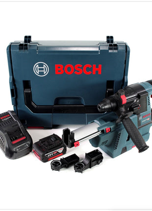 Bosch GBH 18 V-26 Akku Bohrhammer Professional SDS-Plus + GDE 18 V-16 Staubabsaugung + 1x Akku 6Ah +  Ladegerät + L-Boxx - Toolbrothers