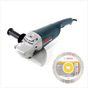 Bosch Professional GWS 22-230 JH 2200 W 230 mm Winkelschleifer + 1x Bosch Diamant Trennscheibe 230 mm Standard for Universal