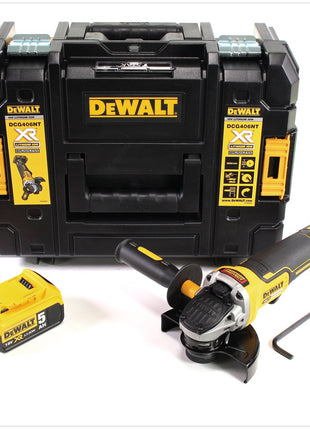 DeWalt DCG 406 NT Akku Winkelschleifer 18V 125mm Brushless + 1x Akku 5,0Ah + TSTAK - ohne Ladegerät - Toolbrothers