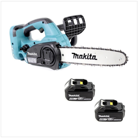 Makita DUC 302 M2 Akku Kettensäge 36V ( 2x18V ) 30 cm + 2x 4,0 Ah Akku - ohne Ladegerät - Toolbrothers