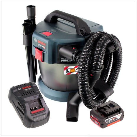 Bosch GAS 18V-10 L Professional Li-Ion Akku Staubsauger Nass- und Trockensauger + 1x GBA 5,0 Ah Akku + GAL 1880 CV Ladegerät - Toolbrothers