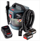 Bosch GAS 18V-10 L Professional Li-Ion Akku Staubsauger Nass- und Trockensauger + 2x GBA 6,3 Ah EneRacer Akku + GAL 1880 CV Ladegerät - Toolbrothers