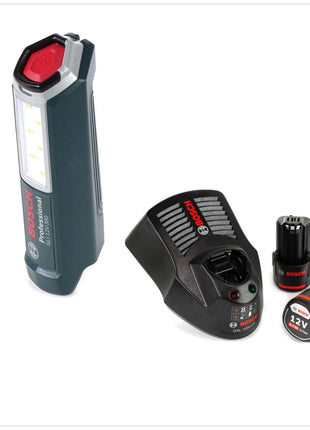 Bosch Professional GLI 12V-300 Akku Lampe + 2x GBA 12V 2,0 Ah Akku + GAL 1230 Ladegerät - Toolbrothers