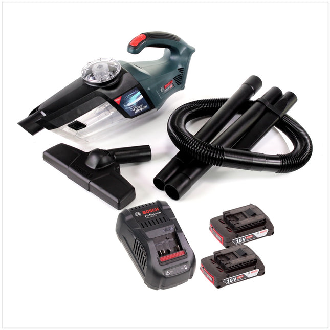 Bosch GAS 18V-1 Akku Staubsauger Handsauger + 2x Akku 2,0Ah + Ladegerät - Toolbrothers