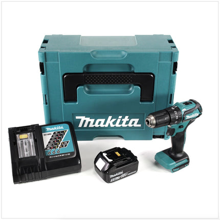 Makita DHP 483 RT1J akumulatorowa wiertarko-wkrętarka udarowa 18V 40Nm w zestawie Makpac + 1x akumulator 5,0 Ah + ładowarka