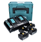 Makita Power Source Kit 18 V mit 4x BL 1830 B Akku 3,0 Ah + DC 18 RD Doppelladegerät ( 197720-6 ) + Makpac - Toolbrothers