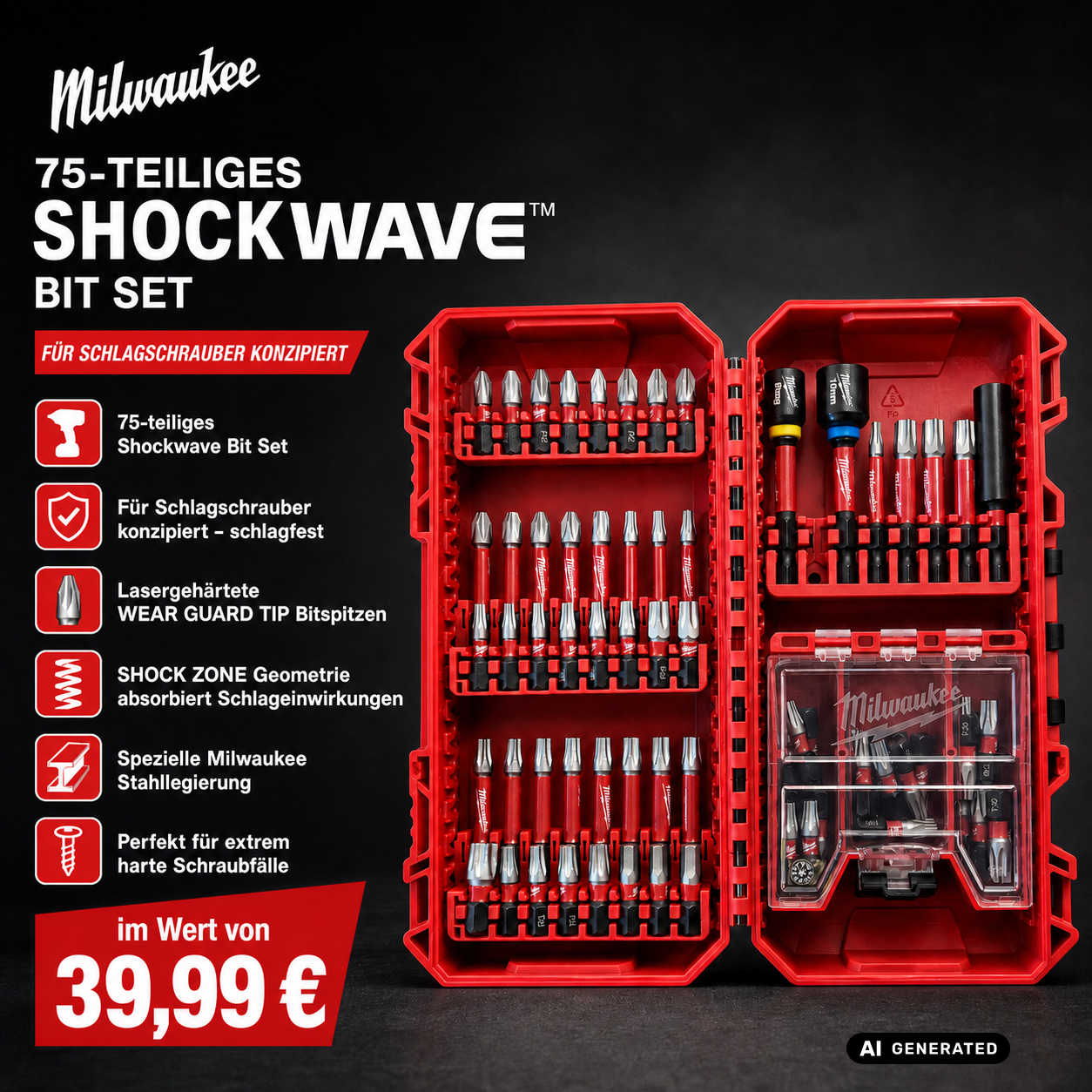 Toolbrothers RHINO Adventskalender 2026 - LIMITED RED MILWAUKEE EDITION