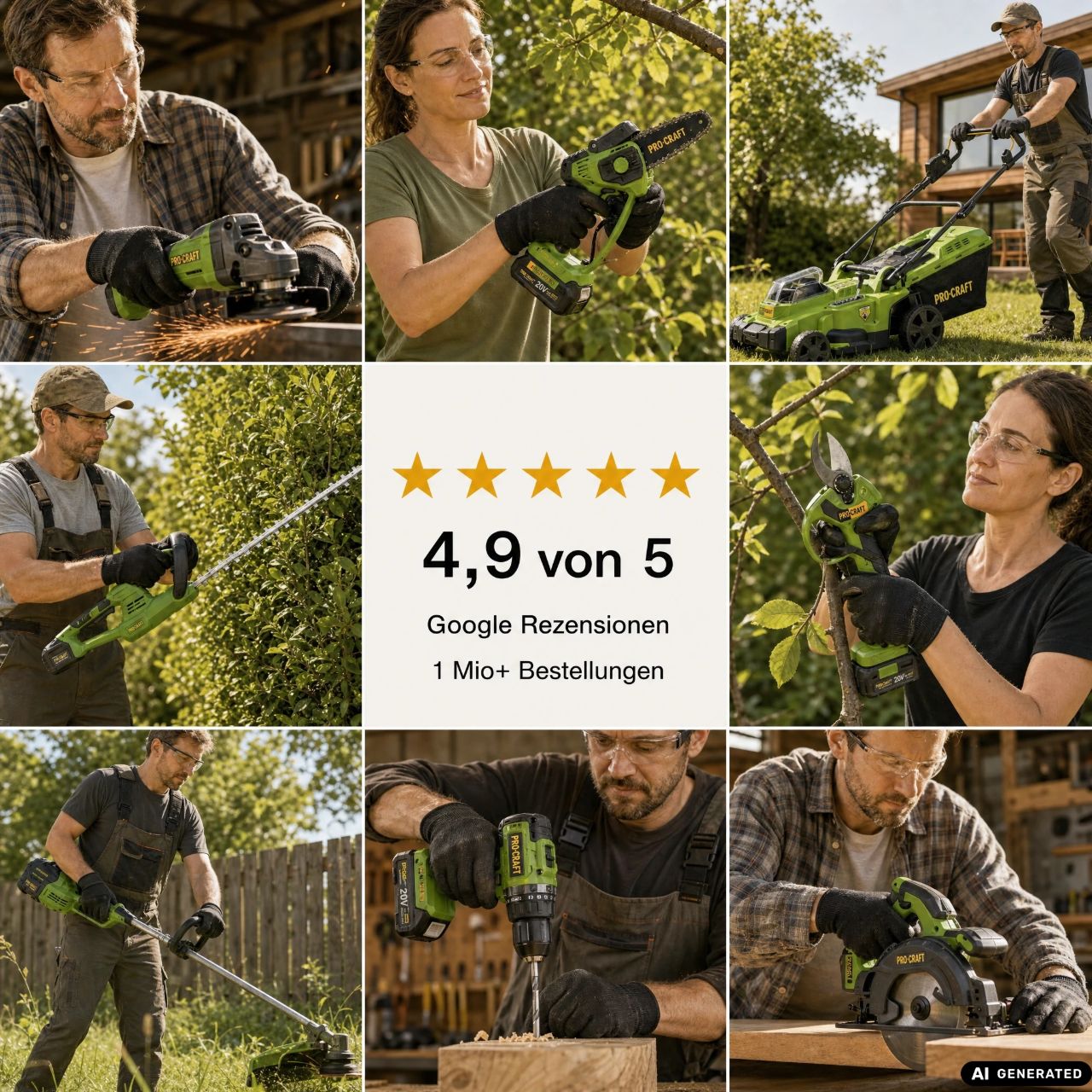 Procraft LL20bb Akumulatorowy reflektor LED 20 V 500 lm Solo - bez akumulatora, bez ładowarki