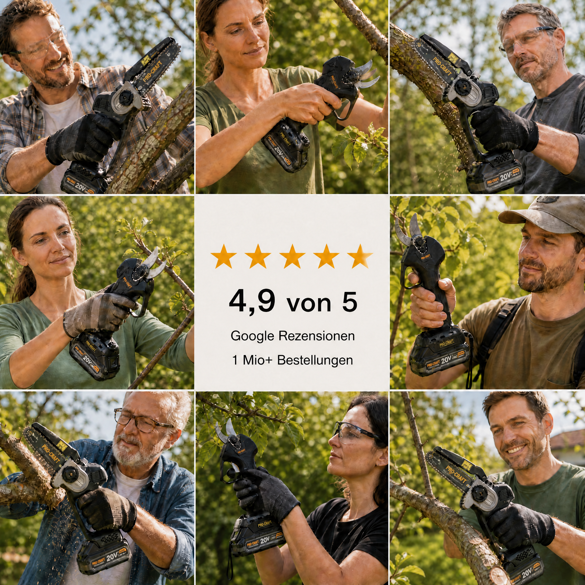 Kosiarka akumulatorowa Procraft PLM22bb 40 V ( 2x 20 V ) 430 mm bezszczotkowa solo - bez akumulatora, bez ładowarki