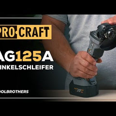 Collection image for: PROCRAFT Industrial AG125A-1B-F Akku Winkelschleifer